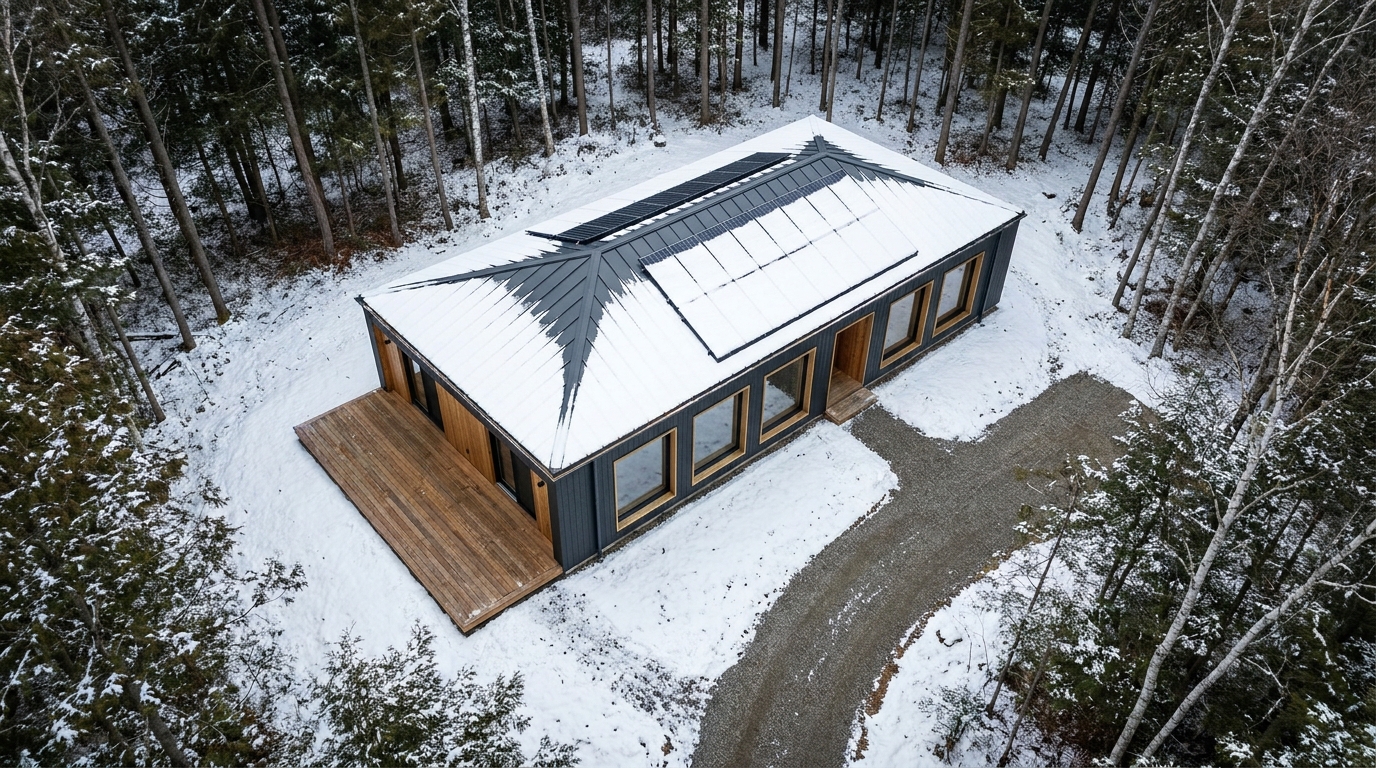 雪の小屋 配置