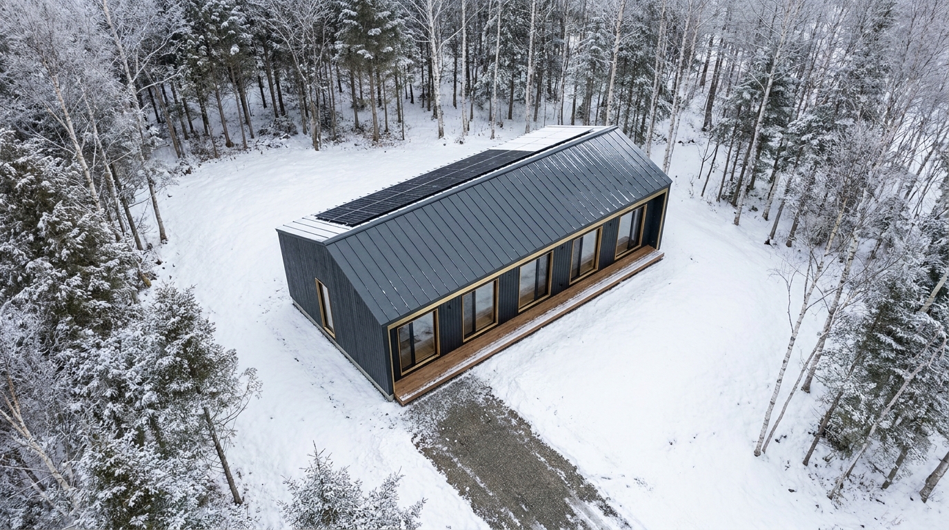 湖の小屋 配置