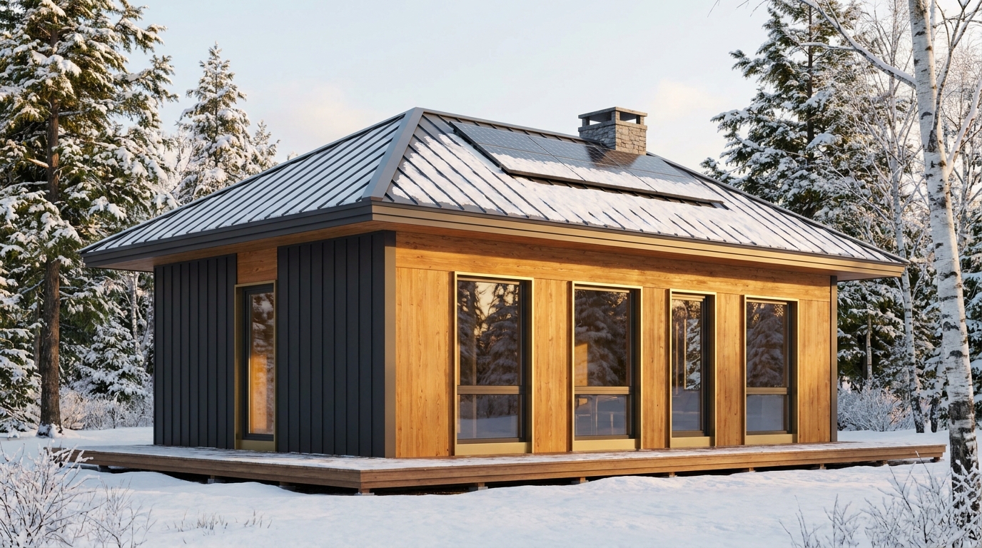 陽の里 外観 — AI render based on BIM specs