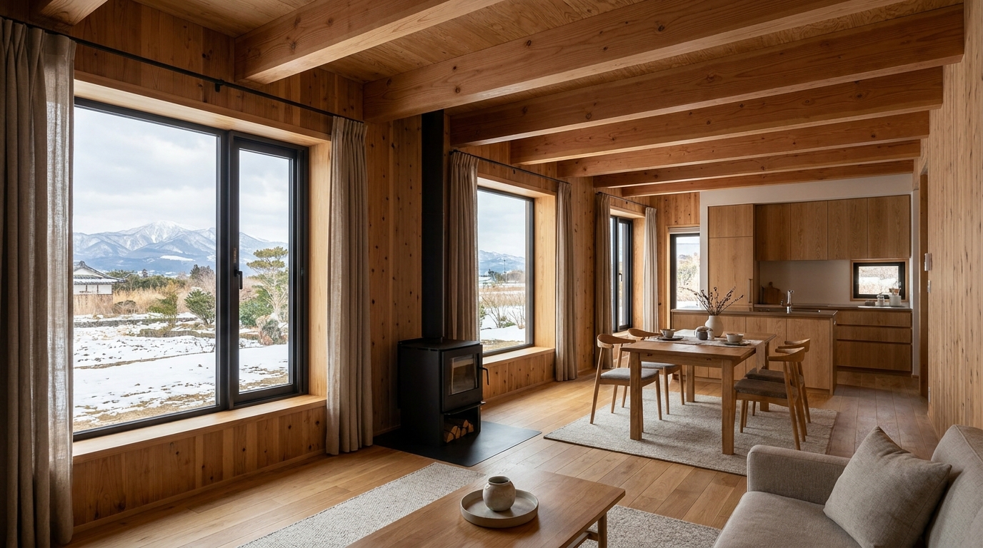 南の小屋 内観