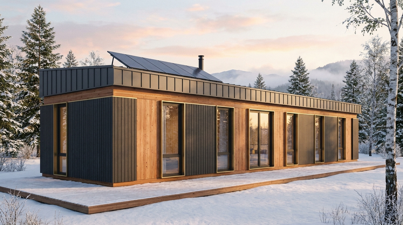 風の杜 外観 — AI render based on BIM specs