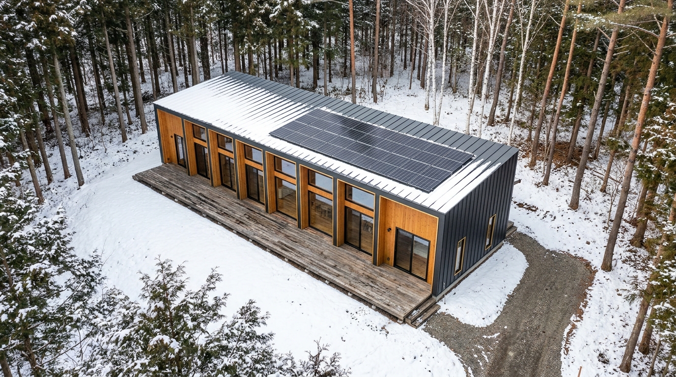 雪の小屋 配置