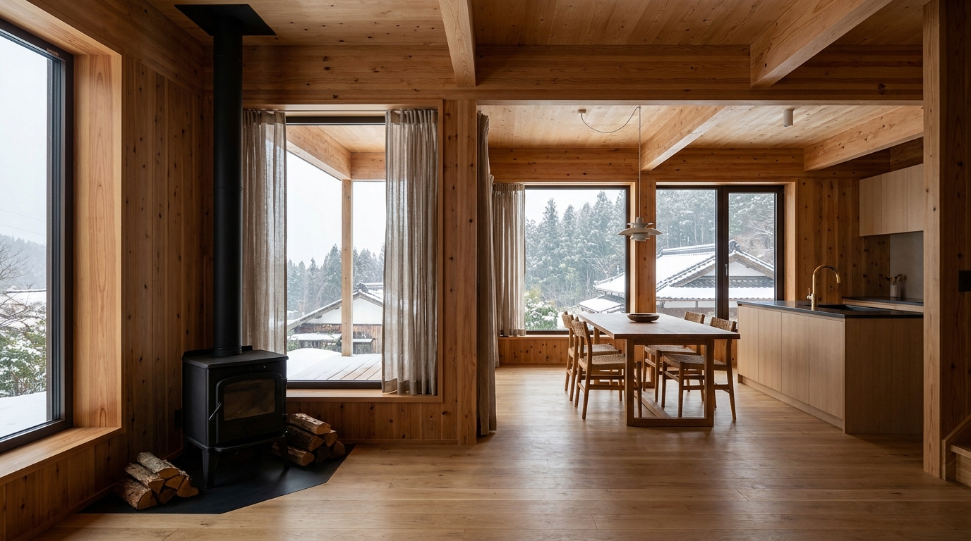 南の小屋 内観