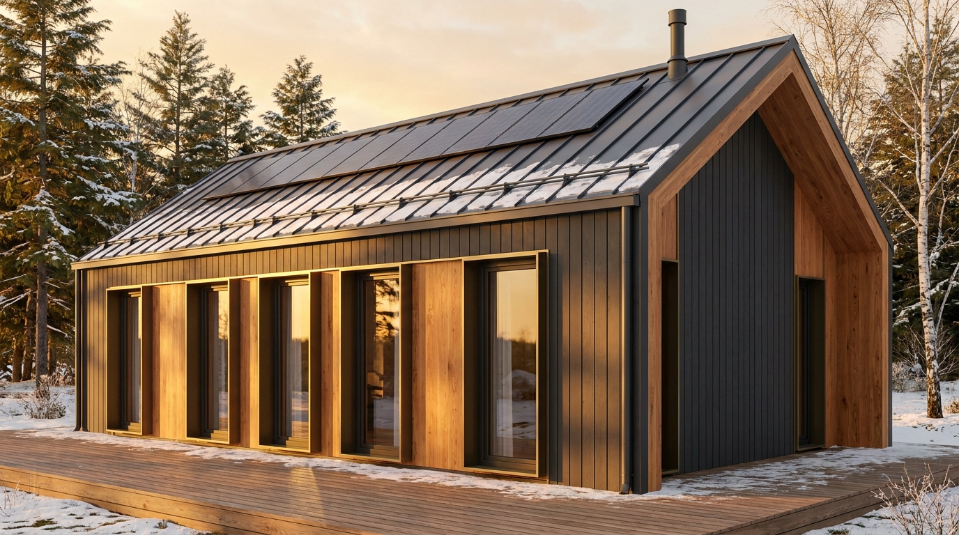 風の蔵 外観 — AI render based on BIM specs