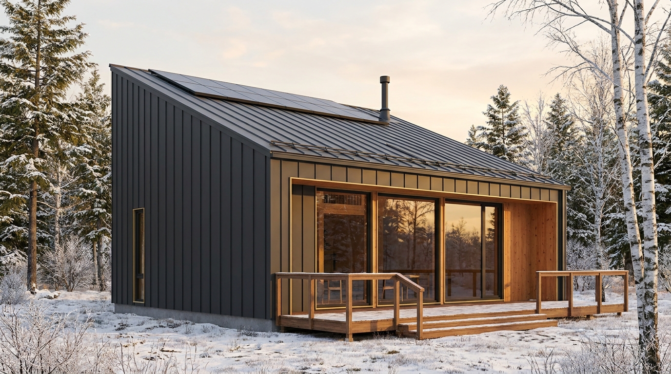 南の里 外観 — AI render based on BIM specs