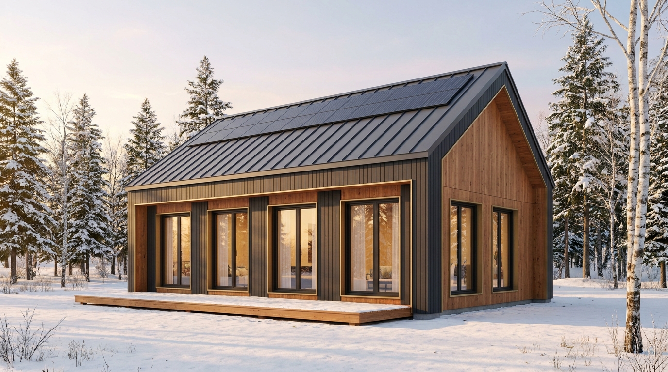 霧の塔 外観 — AI render based on BIM specs