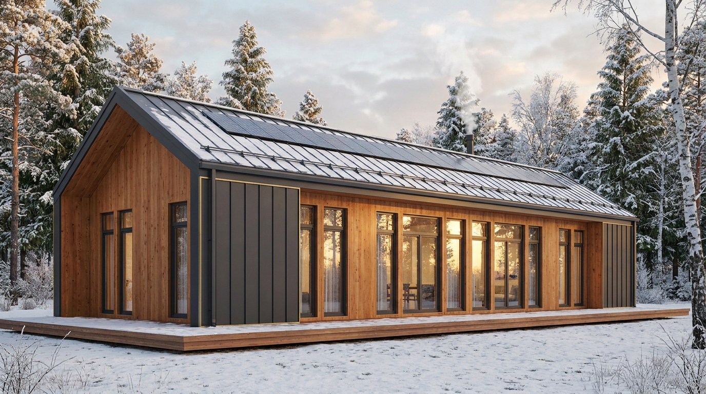 霧の塔 外観 — AI render based on BIM specs
