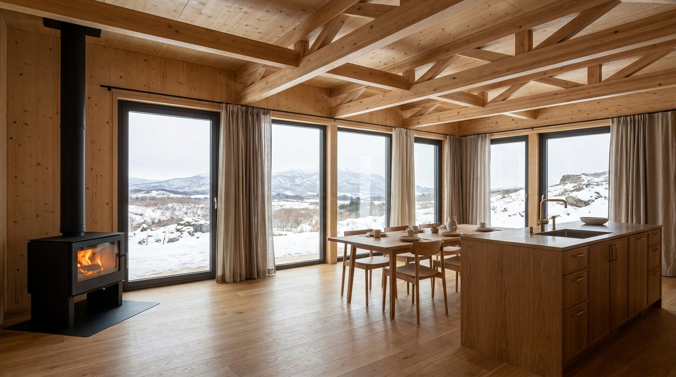 北の小屋 内観