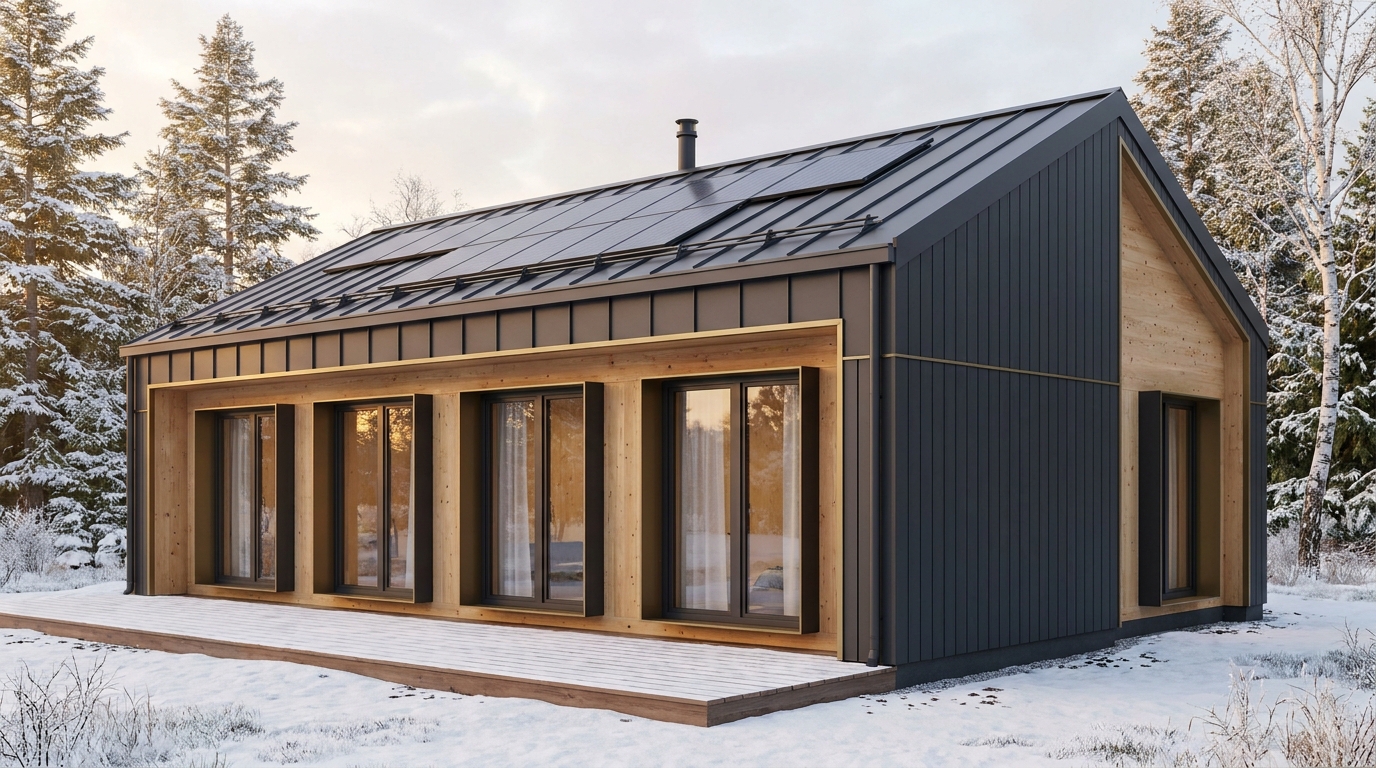 月の砦 外観 — AI render based on BIM specs