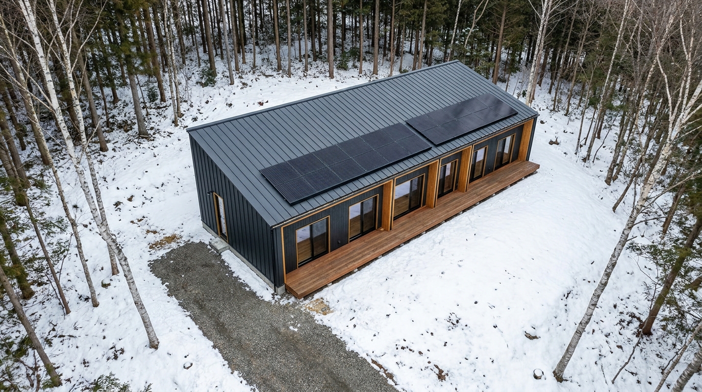 雪の小屋 配置