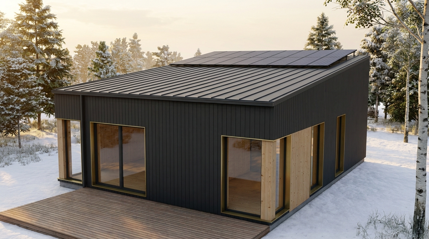 南の砦 外観 — AI render based on BIM specs