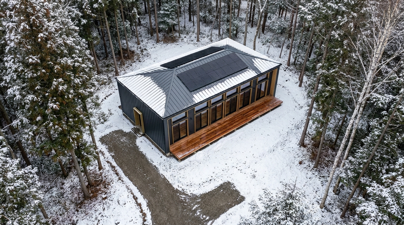 雪の小屋 配置