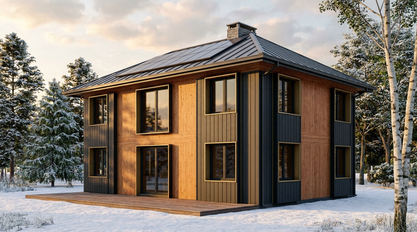東の塔 外観 — AI render based on BIM specs