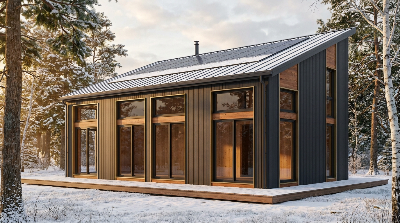 風の蔵 外観 — AI render based on BIM specs