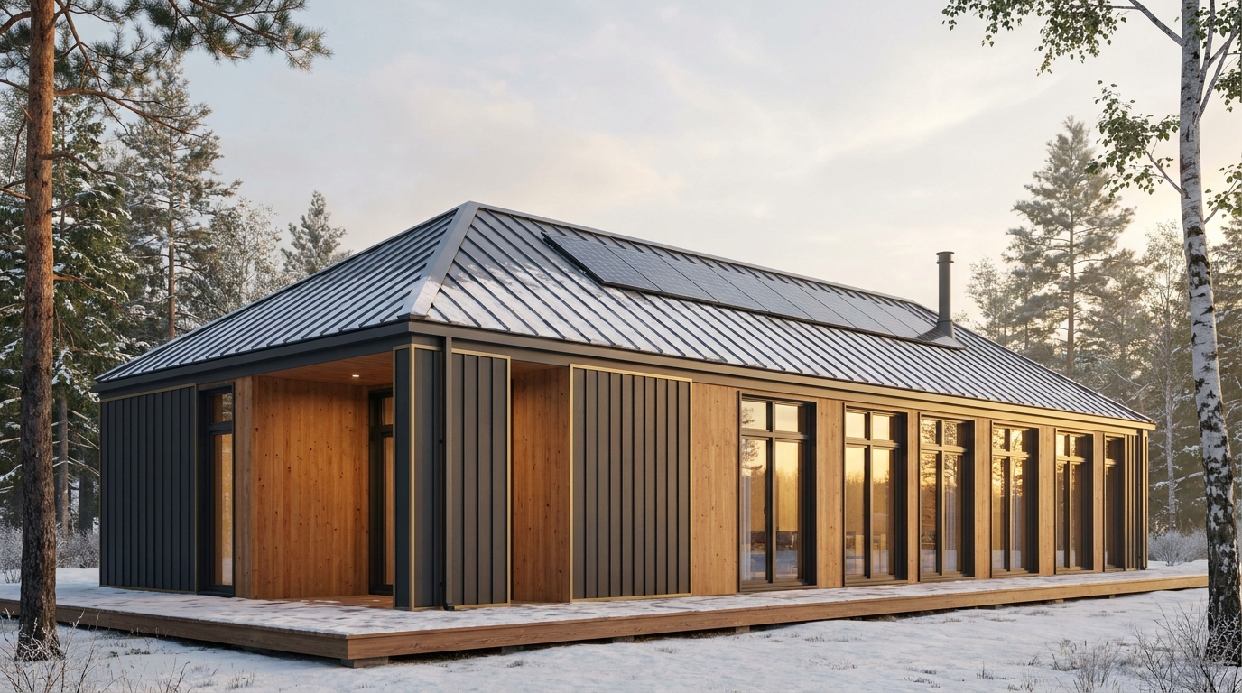 星の家 外観 — AI render based on BIM specs