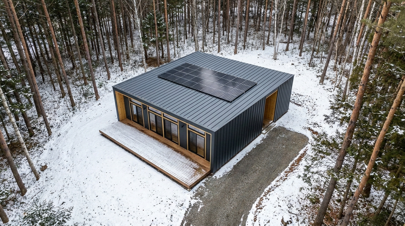 雪の小屋 配置