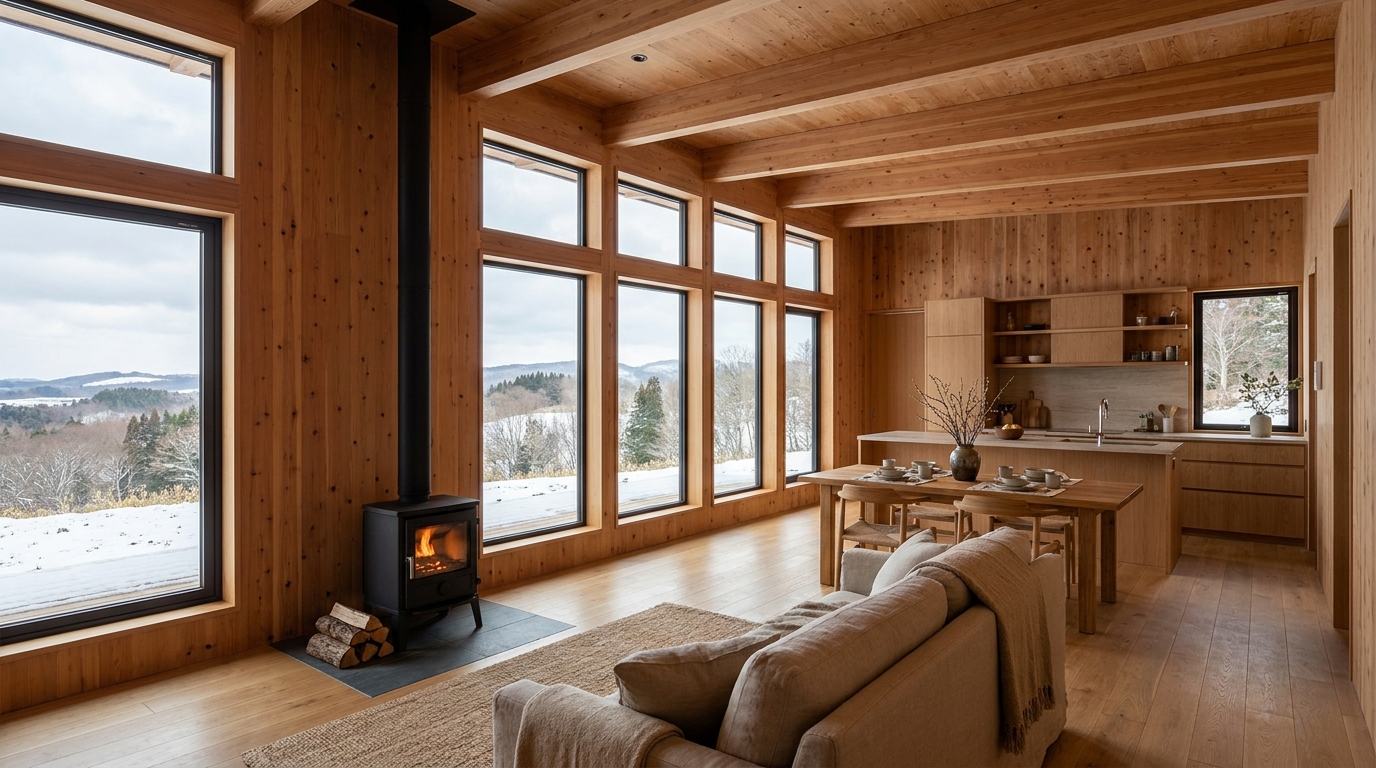 北の小屋 内観