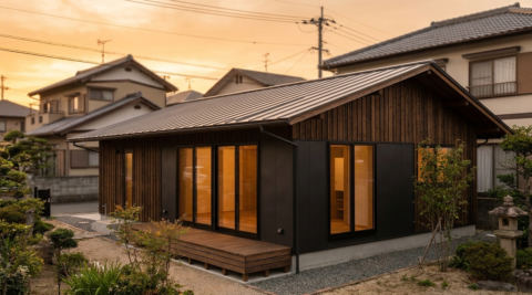 潮の後田の家
