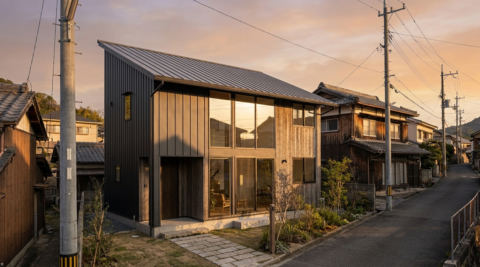 広島・書斎とライブラリのある静かな家