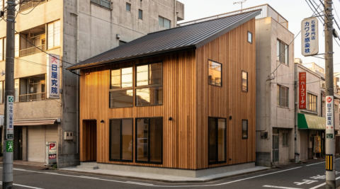 福岡・書斎とライブラリのある静かな家