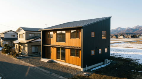 北海道・中庭のある回遊動線