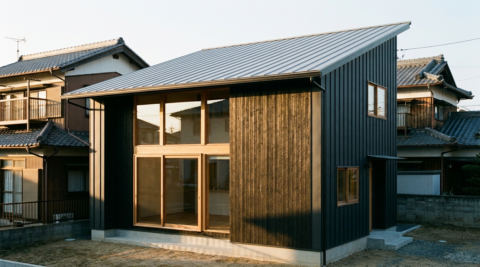 岡山市北区学南町の家
