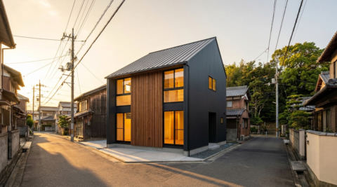 松山市 中庭の家