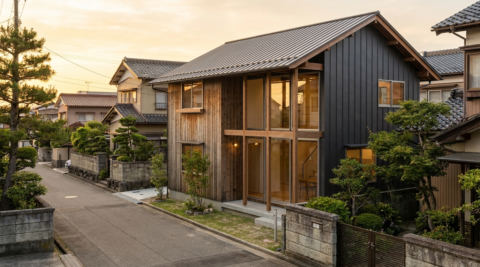 金沢・茶室と縁側のある和の住まい