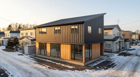 札幌市厚別区厚別東四条の家