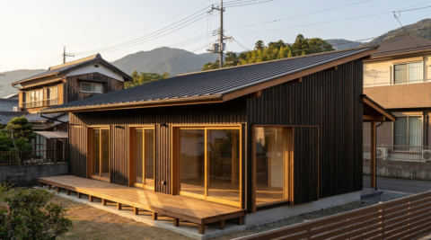 坂本の湖畔の家