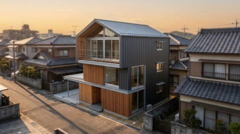 岡山市北区の家