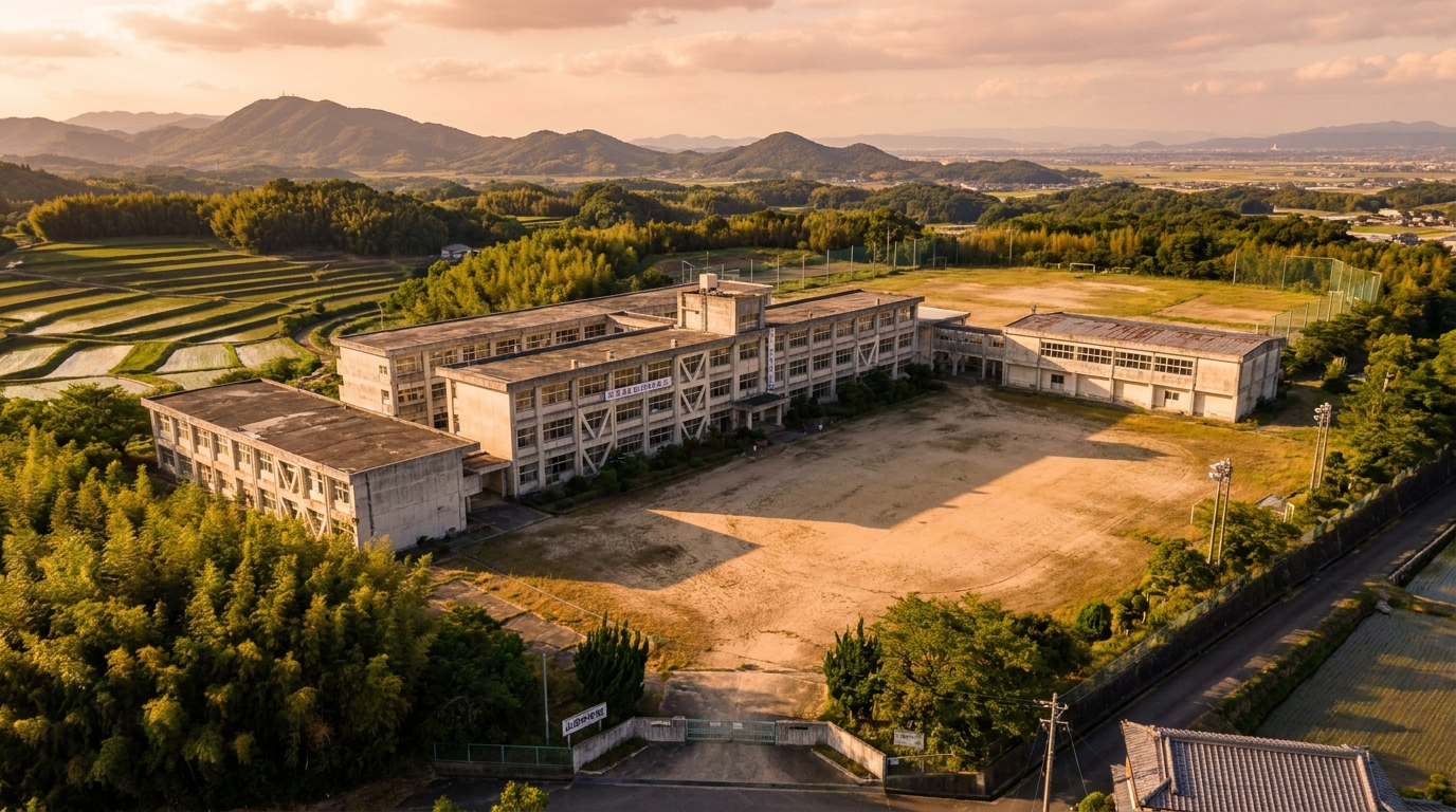 旧綾上中学校 — 綾川町