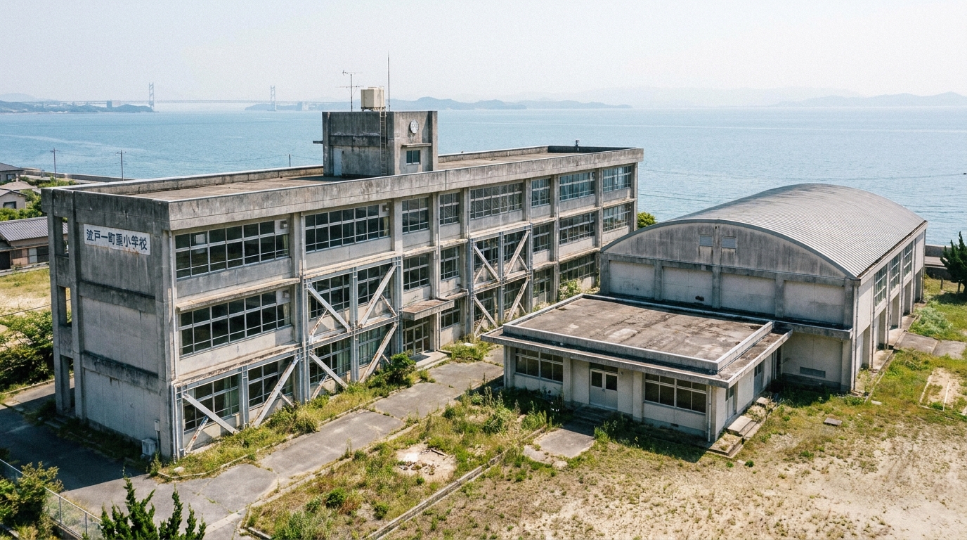 旧瀬居小学校 — 瀬居島