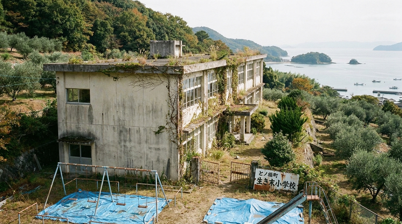旧四海小学校 — 小豆島土庄町